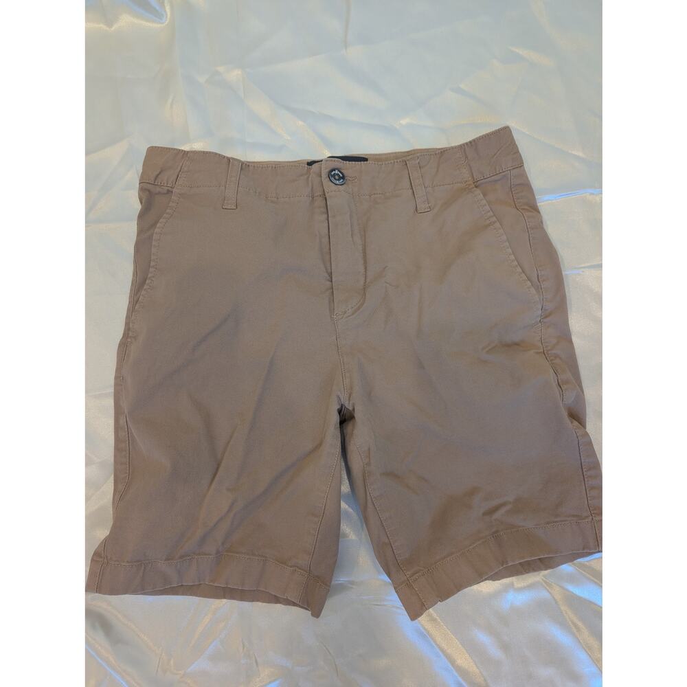 Psycho Bunny Khaki Flat Front Shorts Preppy Y2K Boys 14/16 L